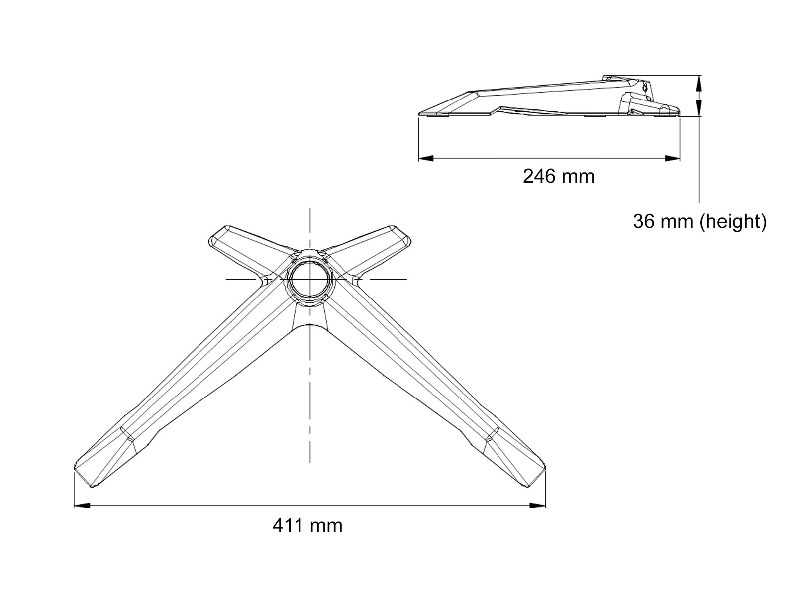 Multibrackets M Desktopmount Table Stand for Single, Dual & Triple Monitors | 7350105210242 Mount Accessories Multibrackets