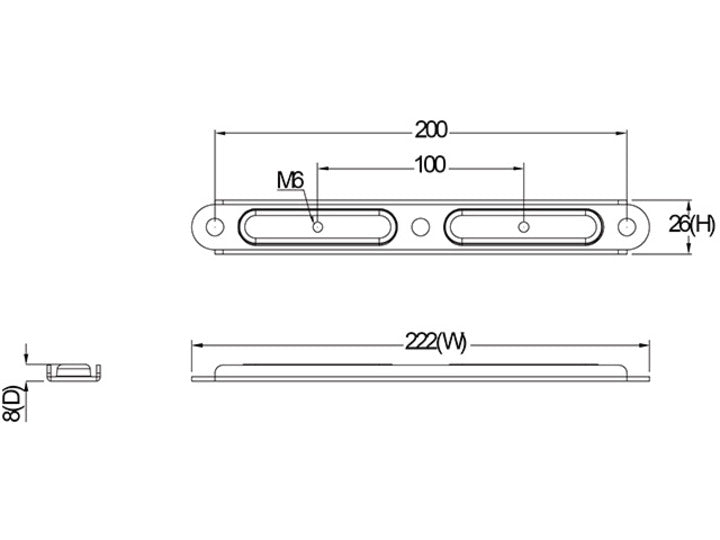 Multibrackets M Desktopmount VESA Adapter 200x200 Extension Kit | 7350073731909 Mount Accessories Multibrackets