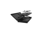 Multibrackets M 180 Dual Pillar Black Flight Case Floor Stand for 70"-110" Screens | 7350073731060