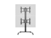 Multibrackets M Display Stand 180 Dual Vertical Black Mobile Floor Stand for Two 32"–55" Screens | 7350105212215
