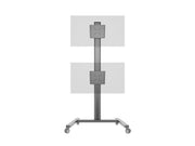 Multibrackets M Display Stand 180 Dual Vertical Black Mobile Floor Stand for Two 32"–55" Screens | 7350105212215