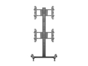 Multibrackets M Display Stand 180 Dual Vertical Black Mobile Floor Stand for Two 32"–55" Screens | 7350105212215