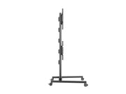 Multibrackets M Display Stand 180 Dual Vertical Black Mobile Floor Stand for Two 32"–55" Screens | 7350105212215