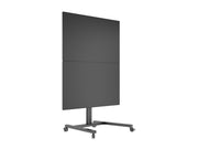 Multibrackets M Display Stand 180 Dual Vertical Black Mobile Floor Stand for Two 32"–55" Screens | 7350105212215