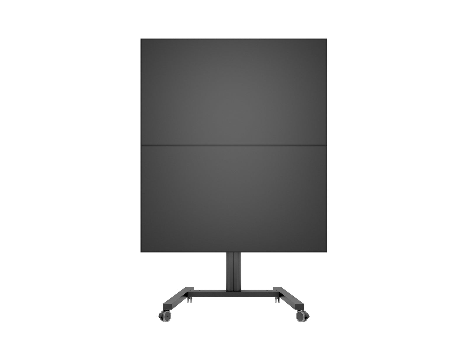 Multibrackets M Display Stand 180 Dual Vertical Black Mobile Floor Stand for Two 32"–55" Screens | 7350105212215