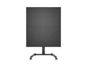 Multibrackets M Display Stand 180 Dual Vertical Black Mobile Floor Stand for Two 32"–55" Screens | 7350105212215