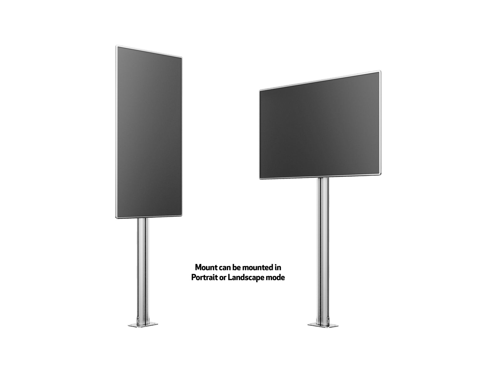 Multibrackets M Display Stand 180 Single Silver Floor Mount for 24"–65" Screens | 7350073732395