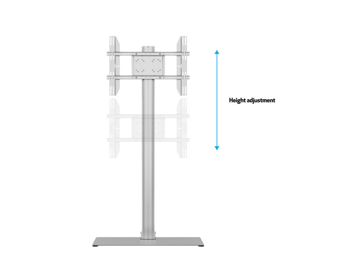 Multibrackets M Display Stand 180 Single Silver Floor Stand for 24"–65" Screens | 7350073732418