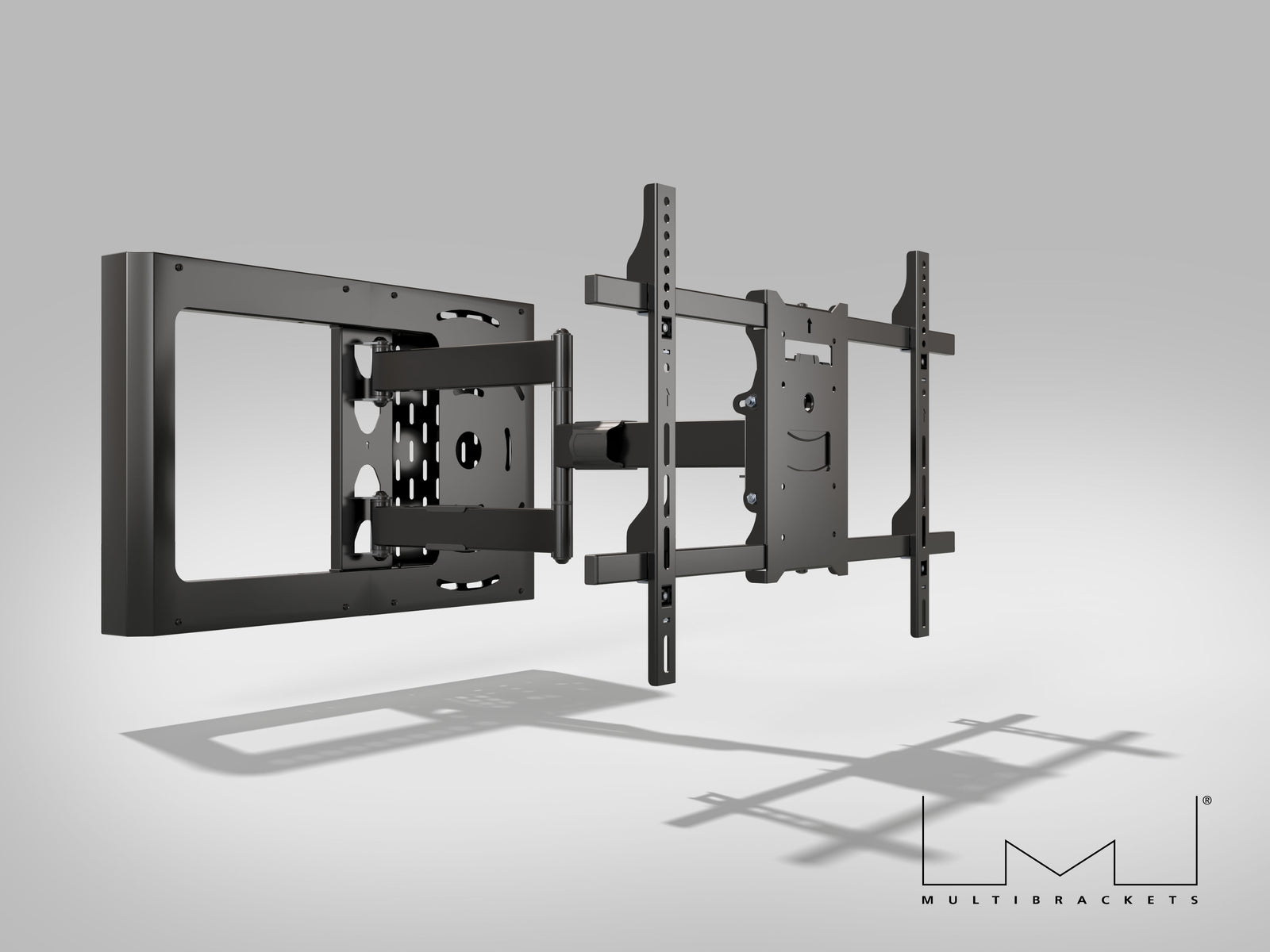 Multibrackets M Flexarm Full Motion Wall Mount with STB Enclosure for 37"–70" Screens | 7350105210198
