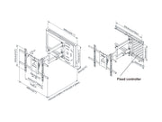 Multibrackets M Flexarm Full Motion Wall Mount with STB Enclosure for 37"–70" Screens | 7350105210198