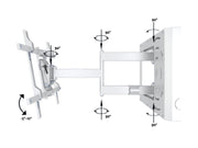 Multibrackets M Flexarm Full Motion Wall Mount with STB Enclosure for 37"–70" Screens | 7350105210204