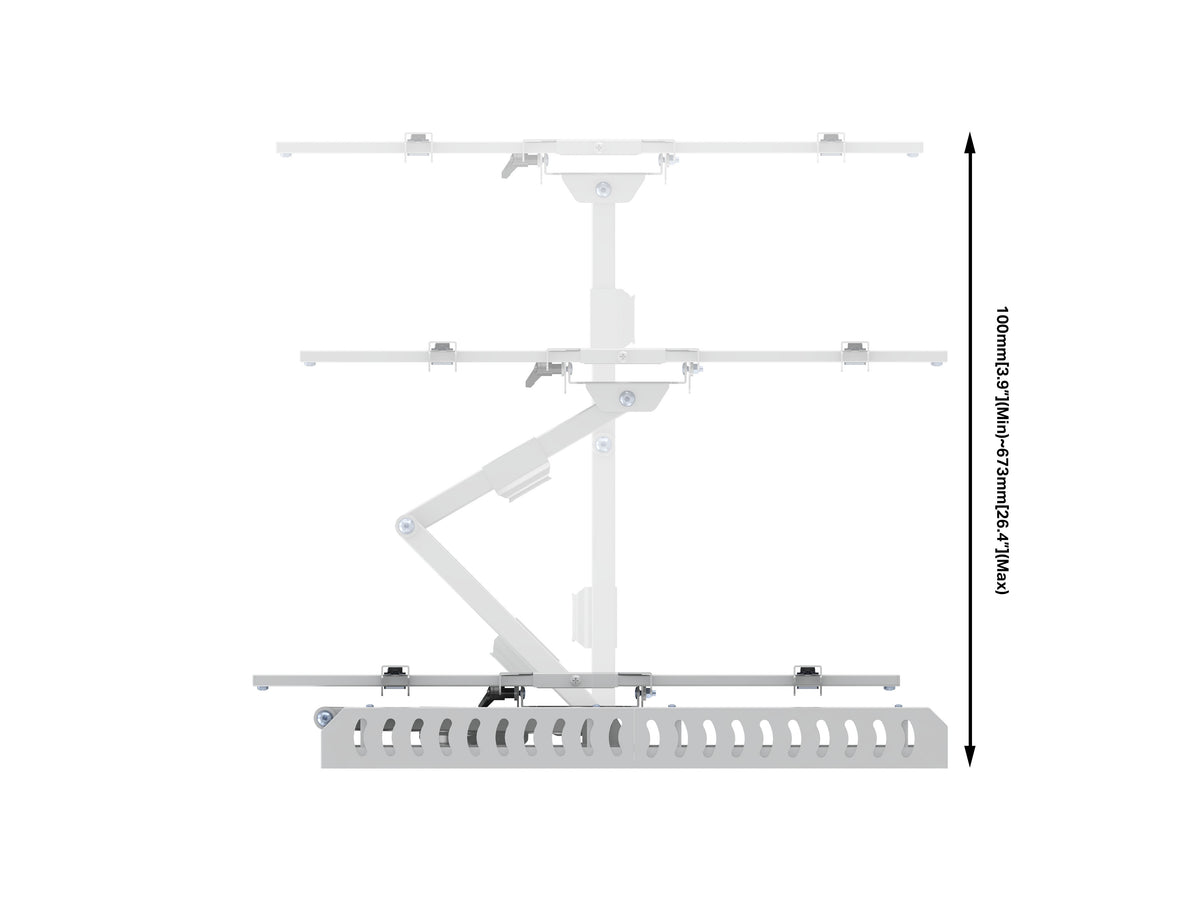 Multibrackets M Flexarm Full Motion Wall Mount with STB Enclosure for 37"–70" Screens | 7350105210204