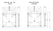 Multibrackets M Flip 200/300/400 Rotating Wall Mount for 50"–95" Screens | 7350073737802