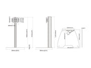 Multibrackets M Floorstand Column Pro 100 – VESA 200 Digital Signage Floor Stand | 7340234816682 Floor Stand Multibrackets