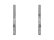 Multibrackets M Floorstand Dual Pillar 180 HD Fixed Arms Black Screen Mount Brackets | 7350073731497