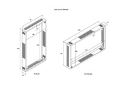 Multibrackets M Frame Outdoor Wall Mount for 55OP90FE 55" Display – Black | 7340234816347 Wall Mount Bracket Multibrackets