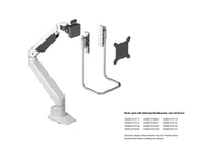 Multibrackets M Gas Lift Arm Monitor Handle VESA 100 – Metallic | 7350105212574 Mount Accessories Multibrackets