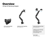 Multibrackets M Gas Lift VESA Adapter for Samsung Odyssey G7 24"–32" Monitors | 7350105213267