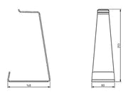 Multibrackets M Headset Holder Table Stand – Solid Copper | 7350073732852