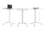 Multibrackets M Height Adjustable Mobile Workstation Basic - White | 7350105217937 Workstation Multibrackets