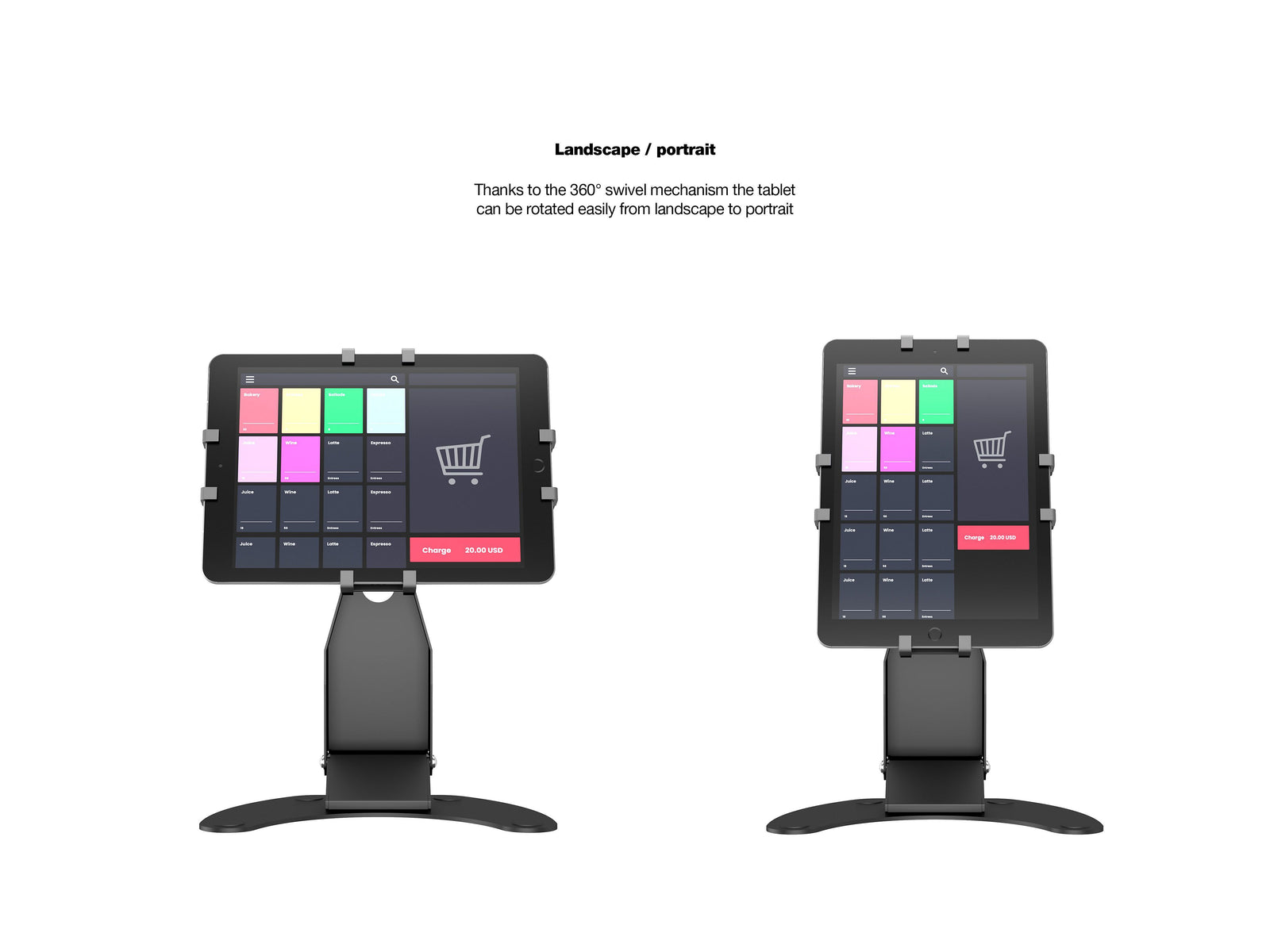 Multibrackets M Lockable Adjustable Table Stand for 7"–14.6" Tablets & iPads | 7350105212536