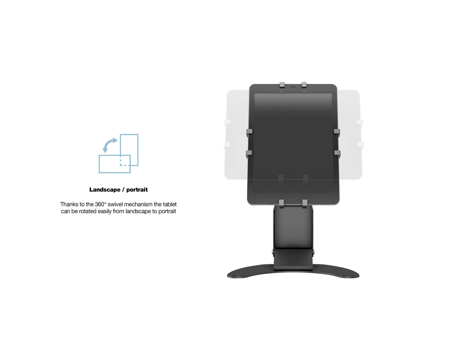 Multibrackets M Lockable Adjustable Table Stand for 7"–14.6" Tablets & iPads | 7350105212536