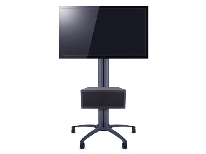 Multibrackets M Mediabox1 Lockable Media Storage Cabinet - Black | 7350022737648 Mount Accessories Multibrackets