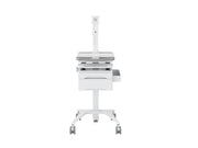Multibrackets M Medical Cart Basic with Drawer & Fixed Monitor Arm Mobile Workstation | 7350105219627 Workstation Cart Multibrackets