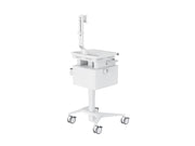 Multibrackets M Medical Cart Basic with Drawer & Fixed Monitor Arm Mobile Workstation | 7350105219627 Workstation Cart Multibrackets