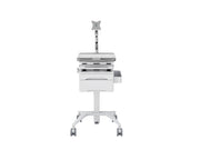 Multibrackets M Medical Cart Basic with Drawer & Gas Lift Monitor Arm Mobile Workstation | 7350105219610 Workstation Cart Multibrackets