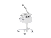 Multibrackets M Medical Cart Basic with Drawer & Gas Lift Monitor Arm Mobile Workstation | 7350105219610 Workstation Cart Multibrackets