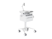 Multibrackets M Medical Cart Basic with Drawer & Tablet Holder Arm Mobile Workstation | 7350105219634 Workstation Cart Multibrackets