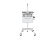 Multibrackets M Medical Cart Basic with Drawer & Tablet Holder Arm Mobile Workstation | 7350105219634 Workstation Cart Multibrackets