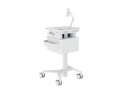 Multibrackets M Medical Cart Basic with Drawer & Tablet Holder Arm Mobile Workstation | 7350105219634 Workstation Cart Multibrackets