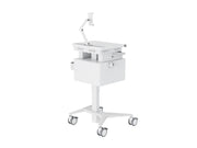 Multibrackets M Medical Cart Basic with Drawer & Tablet Holder Arm Mobile Workstation | 7350105219634 Workstation Cart Multibrackets
