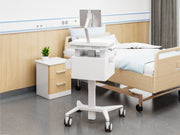 Multibrackets M Medical Cart Basic with Drawer & Tablet Holder Arm Mobile Workstation | 7350105219634 Workstation Cart Multibrackets