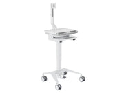 Multibrackets M Medical Cart Basic with Fixed Monitor Arm Mobile Workstation | 7350105219597 Workstation Cart Multibrackets