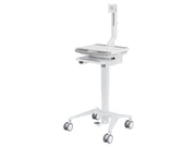 Multibrackets M Medical Cart Basic with Fixed Monitor Arm Mobile Workstation | 7350105219597 Workstation Cart Multibrackets