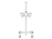 Multibrackets M Medical Cart Basic with Fixed Monitor Arm Mobile Workstation | 7350105219597 Workstation Cart Multibrackets