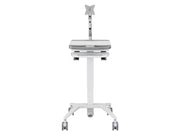 Multibrackets M Medical Cart Basic with Gas Lift Monitor Arm Mobile Workstation | 7350105219580 Workstation Cart Multibrackets