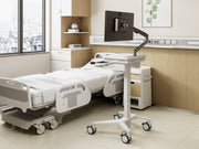 Multibrackets M Medical Cart Basic with Gas Lift Monitor Arm Mobile Workstation | 7350105219580 Workstation Cart Multibrackets