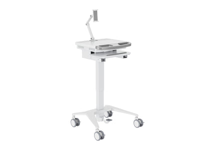 Multibrackets M Medical Cart Basic with Tablet Holder Arm Mobile Workstation | 7350105219603 Workstation Cart Multibrackets