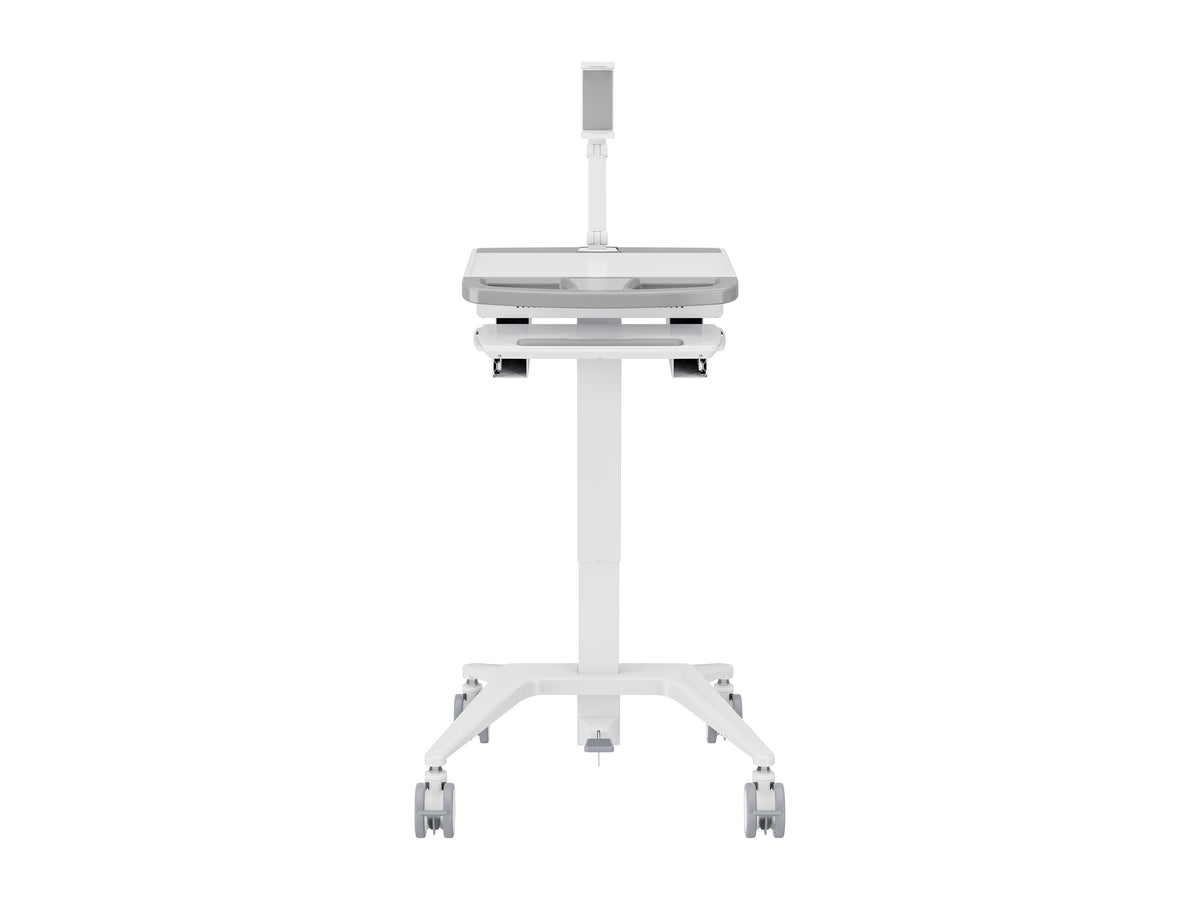 Multibrackets M Medical Cart Basic with Tablet Holder Arm Mobile Workstation | 7350105219603 Workstation Cart Multibrackets