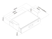 Multibrackets M Medical Lockable Drawer System with Shelf for Carts & Desks | 7350105217906 Mount Accessories Multibrackets