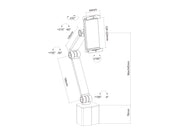 Multibrackets M Medical Tablet Holder for 7"-14.6" Tablets | 7350105217975 Tablet Mount Multibrackets