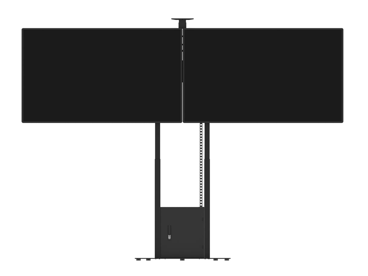 Multibrackets M Motorised Dual Screen Floorbase for 40"-75" Displays | 7350073739004 Motorised Floormount Multibrackets