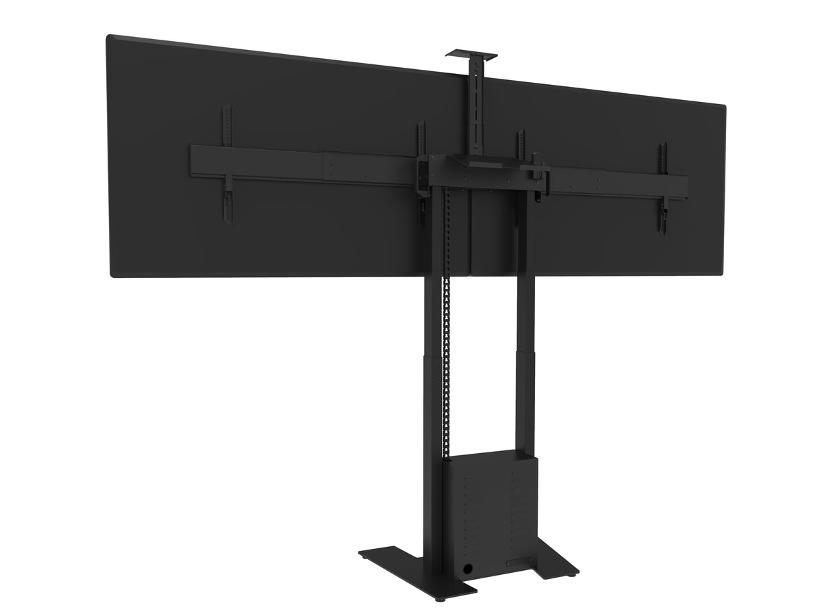 Multibrackets M Motorised Dual Screen Floorbase for 40"-75" Displays | 7350073739004 Motorised Floormount Multibrackets