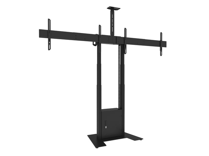 Multibrackets M Motorised Dual Screen Floorbase for 40"-75" Displays | 7350073739004 Motorised Floormount Multibrackets