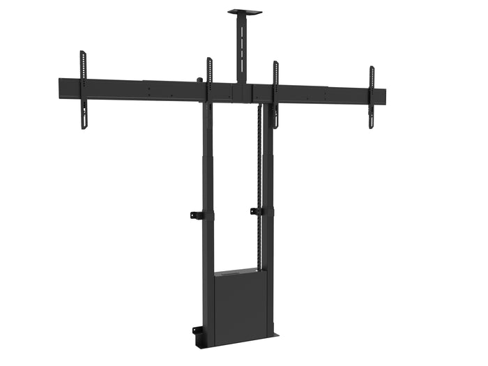 Multibrackets M Motorised Dual Screen Floormount for 40"-75" Displays | 7350073738991 Motorised Floormount Multibrackets