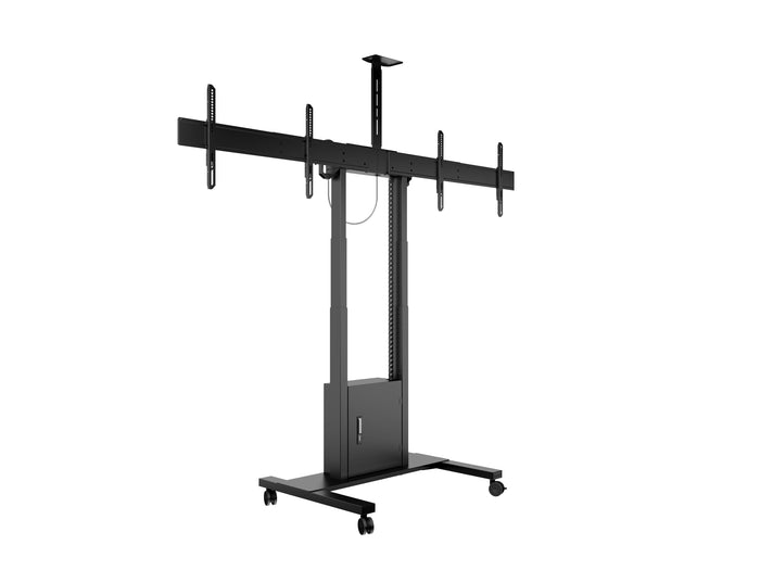Multibrackets M Motorised Dual Screen Floorstand for 40"-75" Displays | 7350073738557 Motorised Floormount Multibrackets